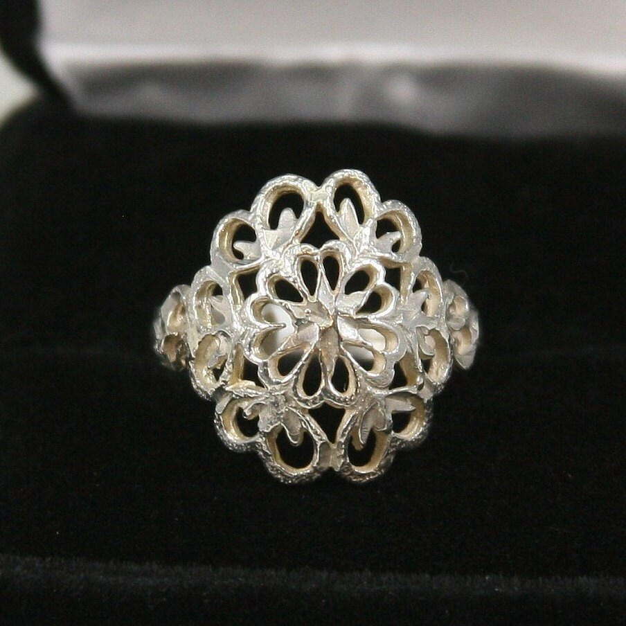 Vintage Sterling Silber Ring 925 von EllieBsBoutiqueTN