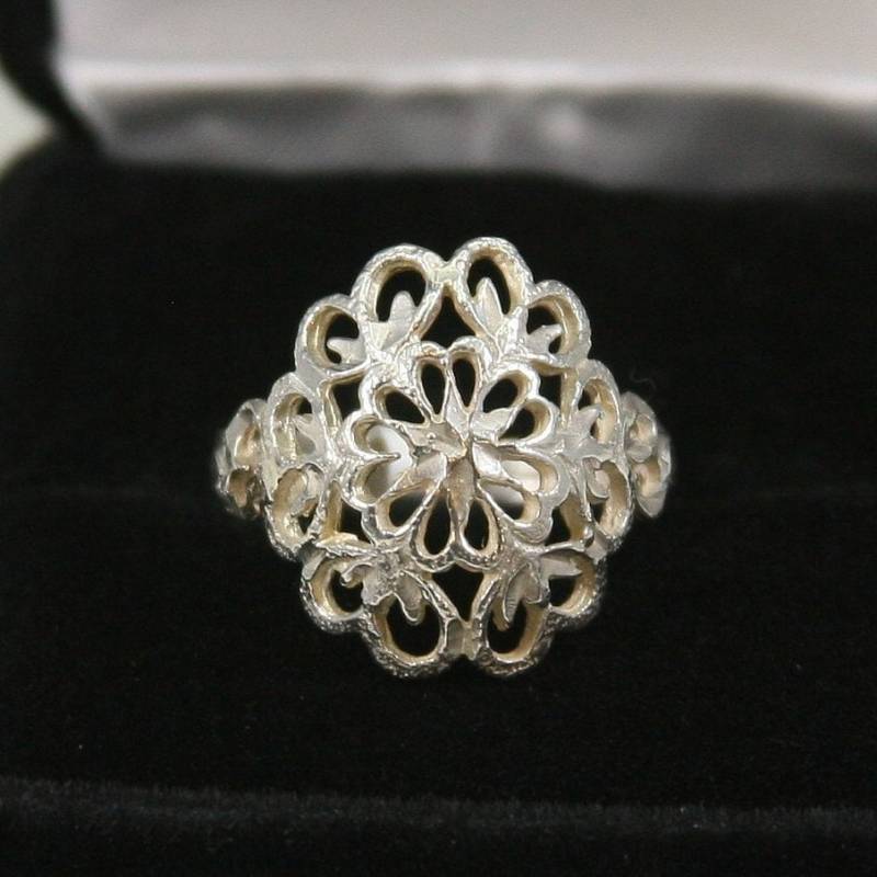 Vintage Sterling Silber Ring 925 von EllieBsBoutiqueTN