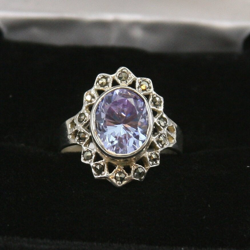 Vintage Sterling Silber Ring 925 von EllieBsBoutiqueTN