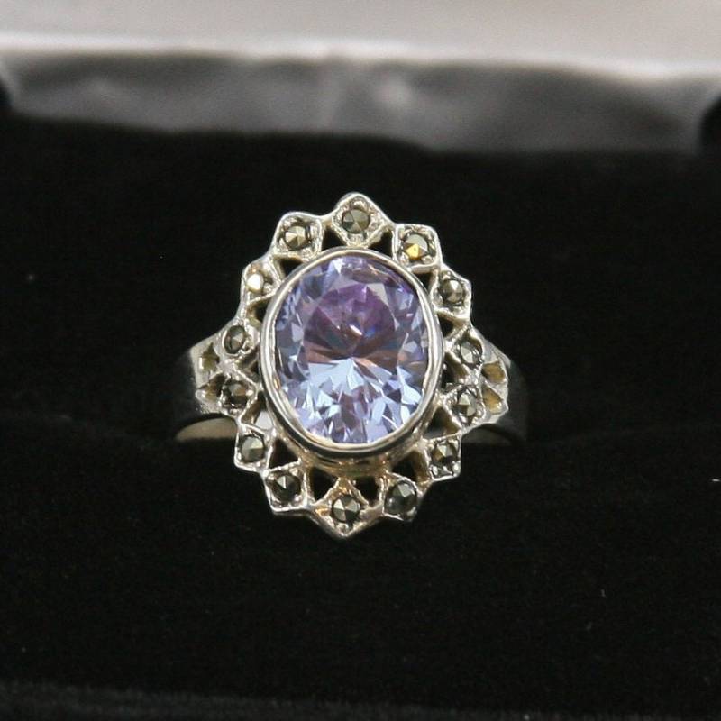 Vintage Sterling Silber Ring 925 von EllieBsBoutiqueTN
