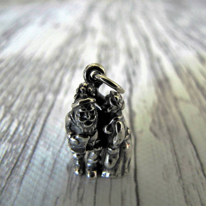 Santa & Mrs. Claus Sterling Silber Anhänger Mistelkuss von EllieLanceCreations