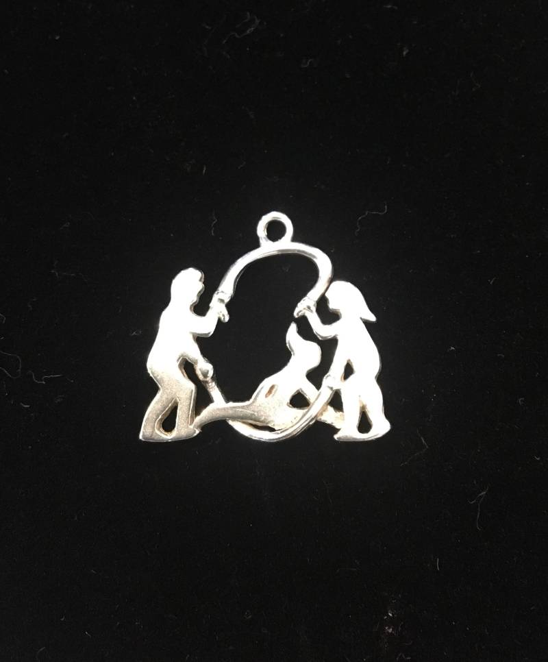 sterling Silber Sprung Seil Sport Anhänger Und/Oder Halskette von EllieLanceCreations