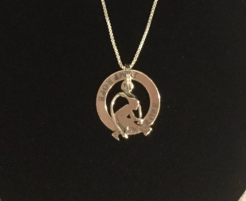 sterling Silber Springseil Mädchen Charm Halskette - Athlete Geschenk von EllieLanceCreations