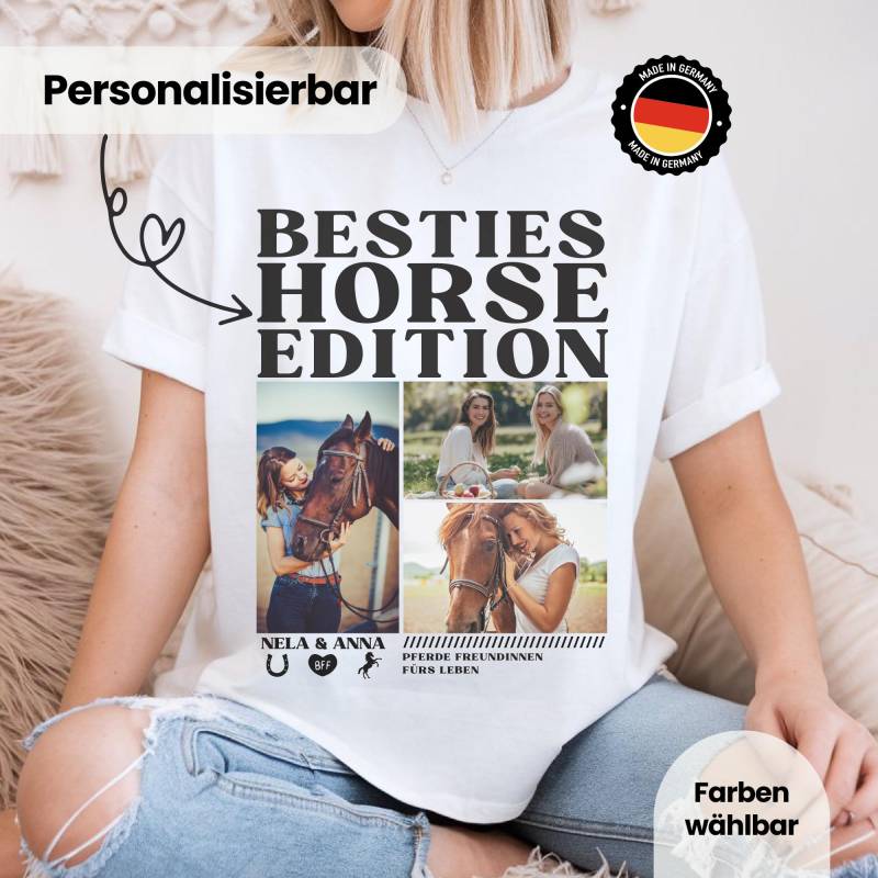 Beste Freundin Freundschaft T-Shirt Personalisiertes Besties Geschenk Beste Pferdemädchen Geschenk Schwester Pferdeliebe Beste Freundin Freundschaft T-Shirt Personalisiertes Besties Geschenk Beste Pferdemädchen Geschenk Schwester Pferdeliebe von Ellimie