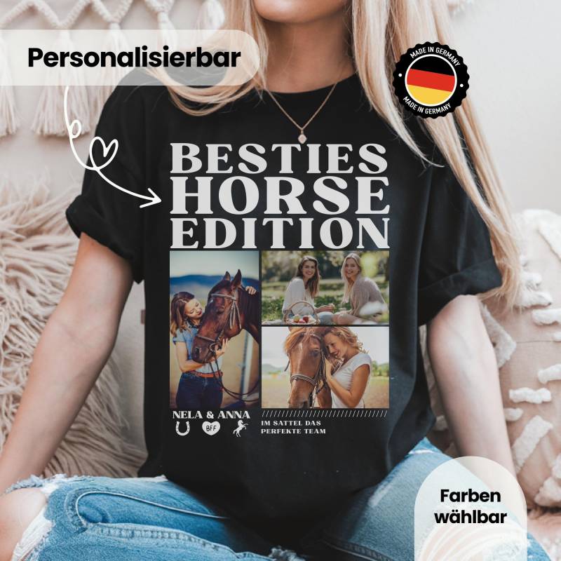 Beste Freundin Geschenk Personalisiertes T-Shirt Für Pferdemädchen & Reiterinnen - Beste Freundin, Pferdeliebe, Horse Edition Beste Freundin Geschenk Personalisiertes T-Shirt Für Pferdemädchen & Reiterinnen - Beste Freundin, Pferdeliebe, Horse Edition von Ellimie