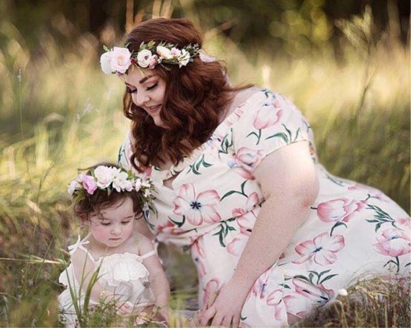 Passende Mutter Tochter Blumenkronen Benutzerdefinierte Boho Blumen Haarband Set von EllisOriginals501