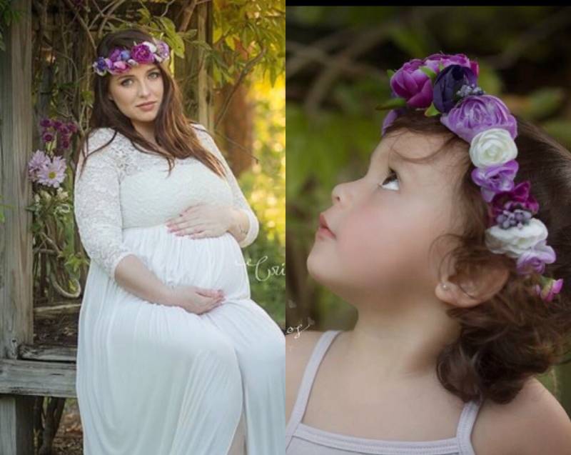 Mami Und Ich Blumenkronen Benutzerdefinierte Seidenblumen-stirnband-Set von EllisOriginals501