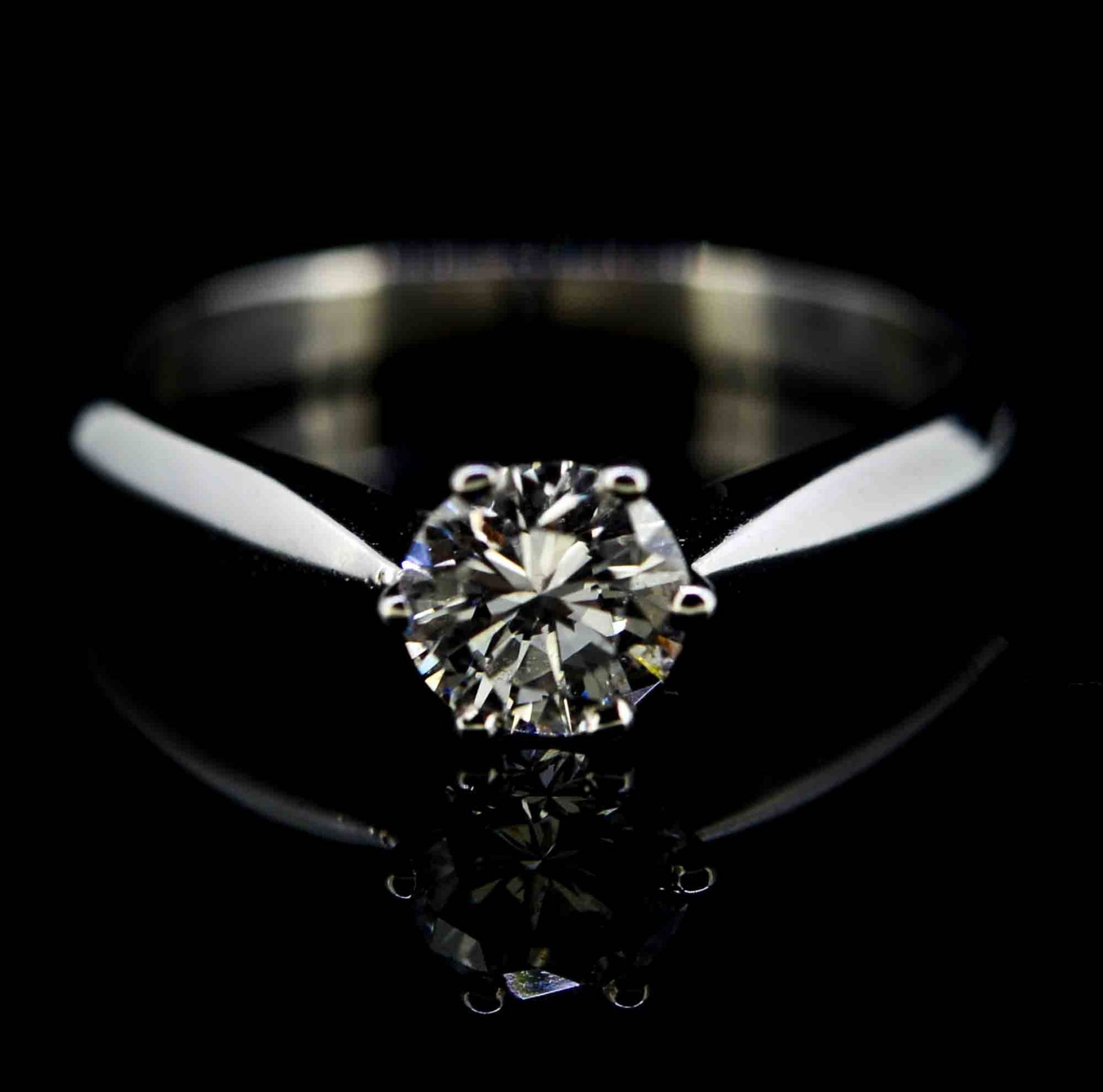 Platin Solitär Brillantschliff Diamantring|Einstein Diamant Platinring|Solitär Diamant-Verlobungsring Platin Solitär Brillantschliff Diamantring|Einstein Diamant Platinring|Solitär Diamant-Verlobungsring von EllisonDaviesJewels