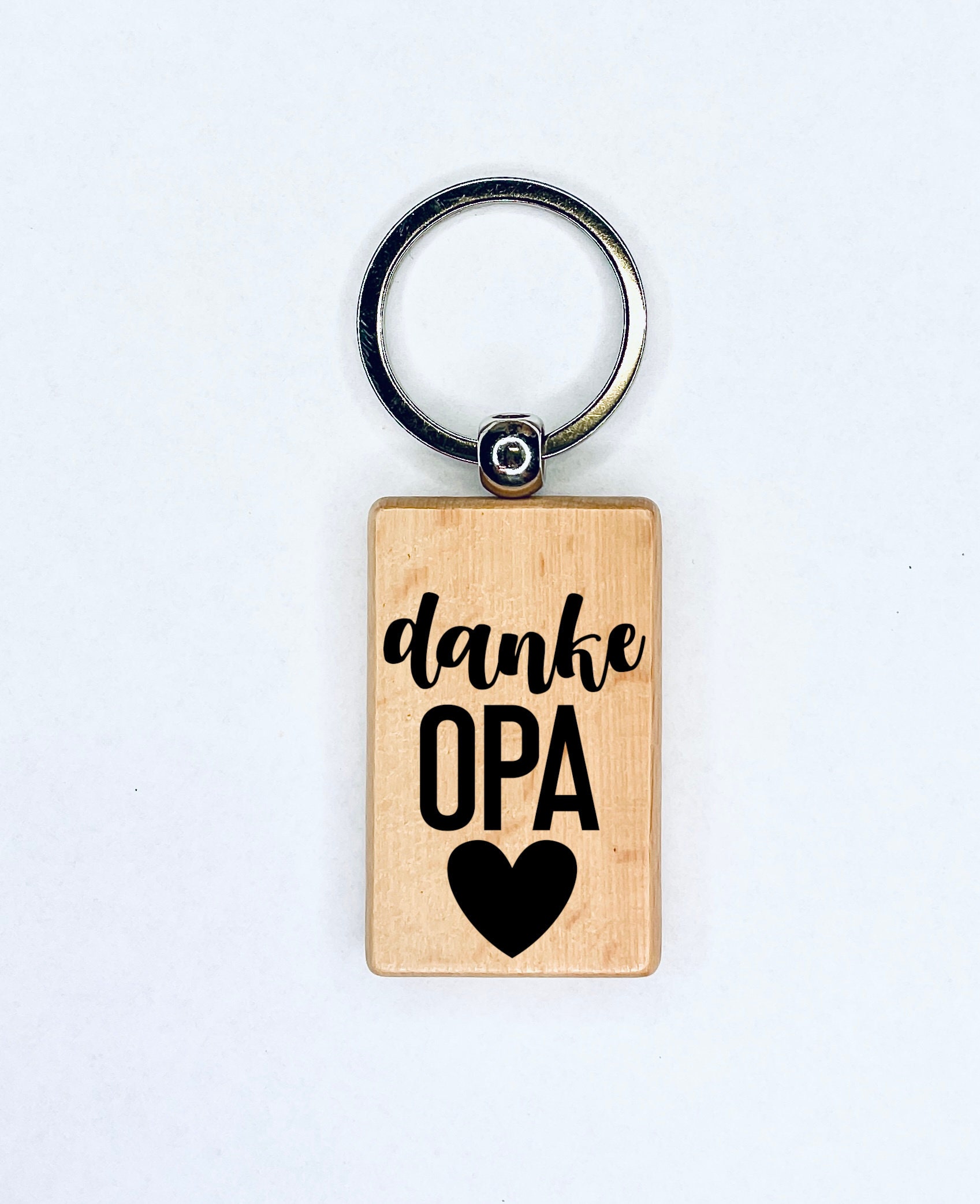 Schlüsselanhänger Aus Holz Mit Gravur - Für Opa Danke Perfektes Geschenk Der Familie von EllyandJonny
