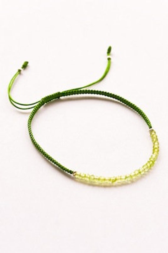 Freundschaftsarmband Peridot Freundschaftsarmband Peridot von EllysFein
