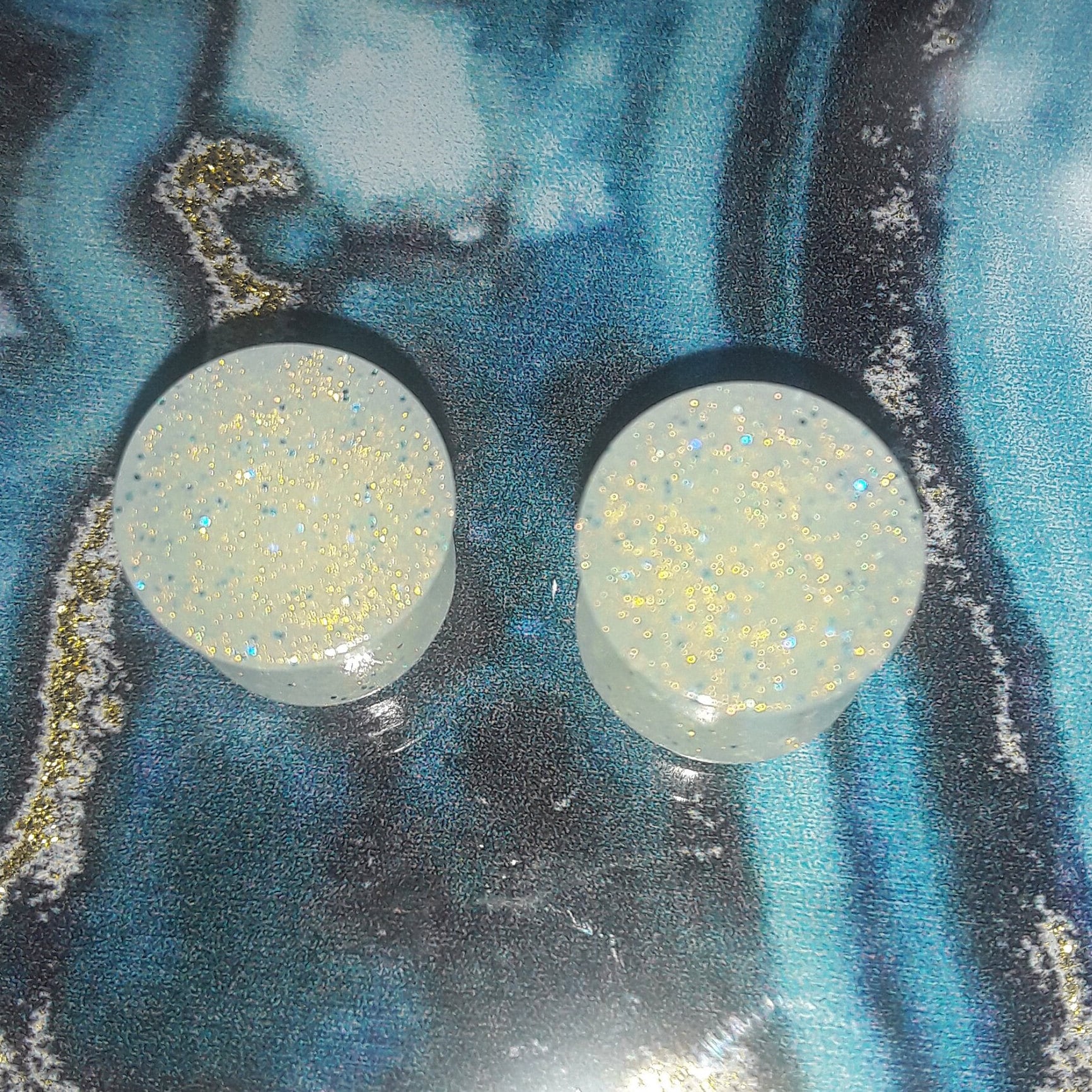 00G Gauges Irridescent Weiß Gold Glitzer 00G Gauges Irridescent Weiß Gold Glitzer von ElmTreeOG