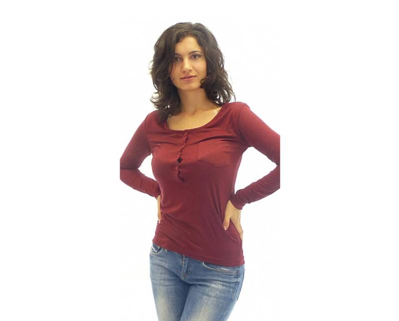 Bluse in Bordeaux von ElmairaShopping