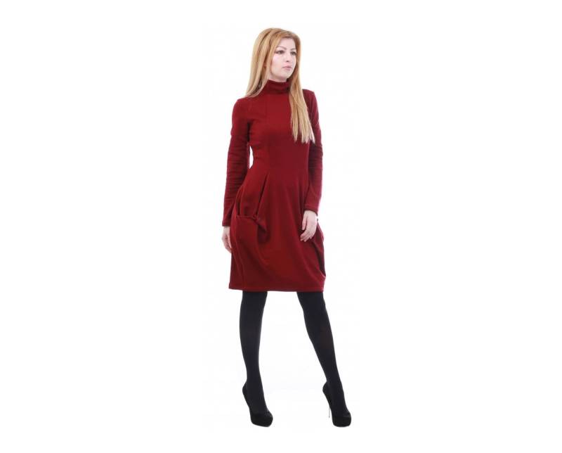 Bordeaux Kleid Bordeaux Kleid von ElmairaShopping