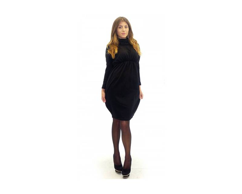 Gestricktes Kleid/Langarmkleid Schwarzes Knielanges Polokleid Schildkröte Halskleid Plus Size Maxikleid Oberkniedchenkleid Gestricktes Kleid/Langarmkleid Schwarzes Knielanges Polokleid Schildkröte Halskleid Plus Size Maxikleid Oberkniedchenkleid von ElmairaShopping