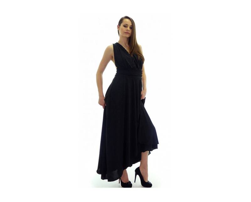 Langes Schwarzes Midikleid Mit Tanktop/Plus Size Maxikleid Jersey Lässiges Kleid V-Ausschnitt Tulpenkleid, Lockeres Zeltkleid Ausgestelltes Langes Schwarzes Midikleid Mit Tanktop/Plus Size Maxikleid Jersey Lässiges Kleid V-Ausschnitt Tulpenkleid, Lockeres Zeltkleid Ausgestelltes von ElmairaShopping