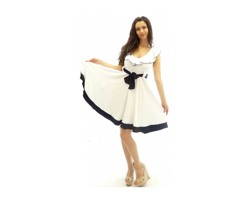 Midi Weißes Kleid Mit Knielänge/Knielanges Plus Size Maxikleid Jersey Lässiges Tulpen Bubble Midi Weißes Kleid Mit Knielänge/Knielanges Plus Size Maxikleid Jersey Lässiges Tulpen Bubble von ElmairaShopping