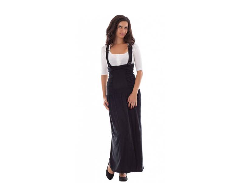Schwarze Klammer/Lange Schürze Bodenlange Jersey Plus Size Maxi Bodycon Schwarze Klammer/Lange Schürze Bodenlange Jersey Plus Size Maxi Bodycon von ElmairaShopping