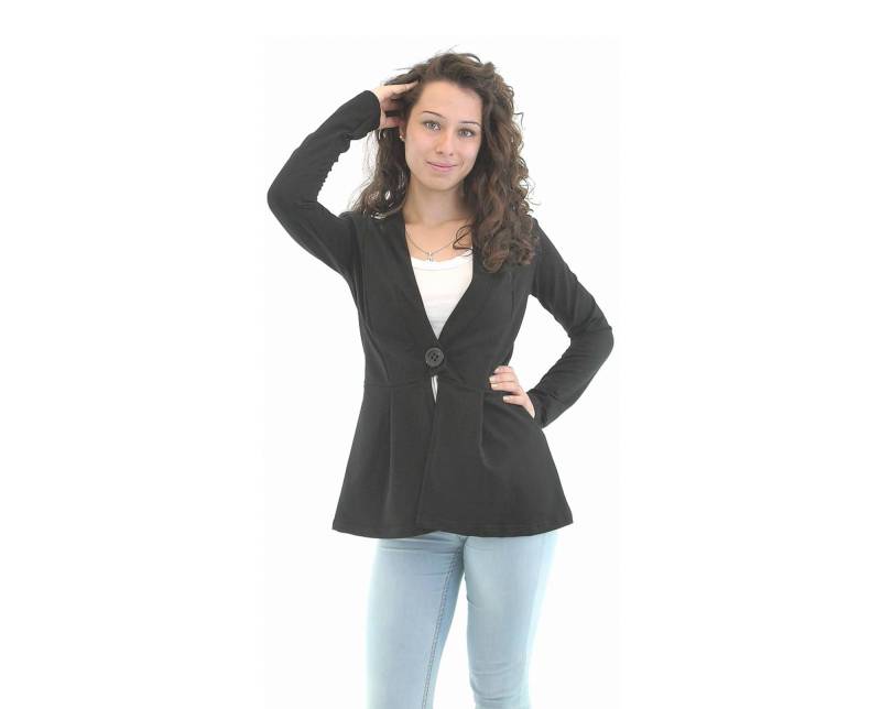Schwarzer Blazer, Sport Und Elegante Frauen Herbst Frühling Midi Plus Größe Maxi Übergroße Blazer von ElmairaShopping