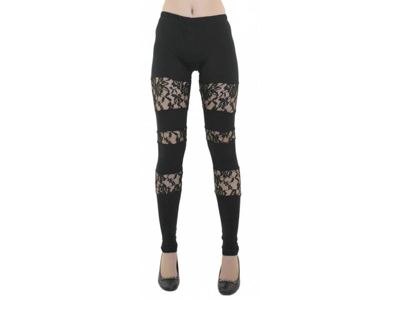 Spitze Leggings/Schwarze Mit Hoher Taille Frauen Spitzen Plus Size von ElmairaShopping