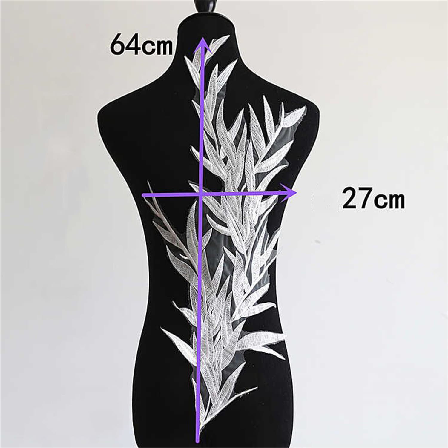 Braut-Rayon-Spitzen-Applikation Gestickte Blume Brautschleier | 25x10.6 Inches Braut-Rayon-Spitzen-Applikation Gestickte Blume Brautschleier | 25x10.6 Inches von Elmalaceapplique