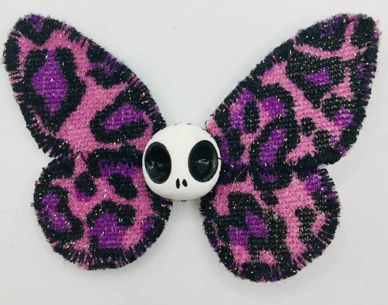 Haarklammer Skull Totenkopf Haarspange, Halloween, Punk, Gothic, Schädel-Schmetterling, Butterfly Elmira, Smile , Leo, Leopardenmuster, Pink Haarklammer Skull Totenkopf Haarspange, Halloween, Punk, Gothic, Schädel-Schmetterling, Butterfly Elmira, Smile , Leo, Leopardenmuster, Pink von ElmiraBerlin