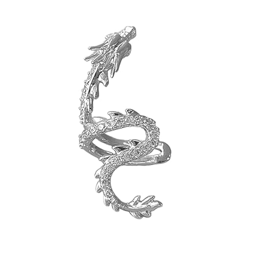 Trendy Dragon Ohrpackung Bequem Und Auffällige Drachenohr Ohr Accessoire Stylish Partys Ohrklammern Stollen Schmücken von Elnwnnkc