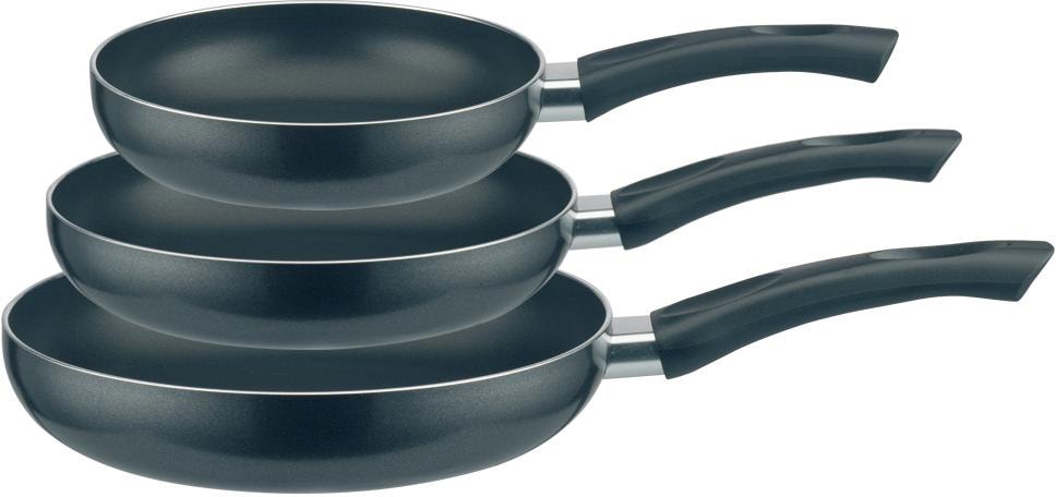 Elo Pfannen-Set "Ducto", Aluminium, (Set, 3 tlg., je 1 Pfanne Ø 20/24/28 cm, H: 4,5/5,0/5,8 cm) von Elo