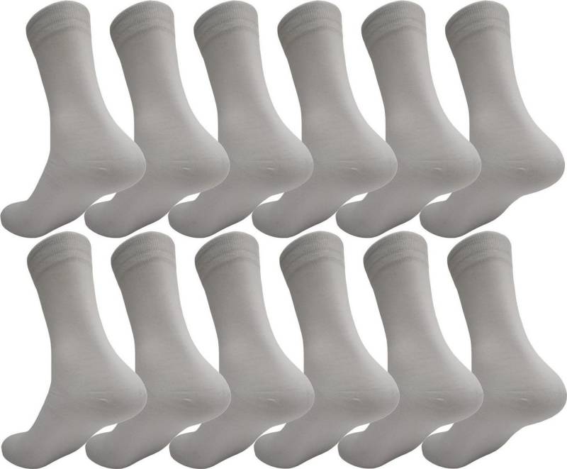 EloModa Basicsocken 12 Paar Herren Socken Muster klassischer Form Freizeit Sport (12-Paar) von EloModa
