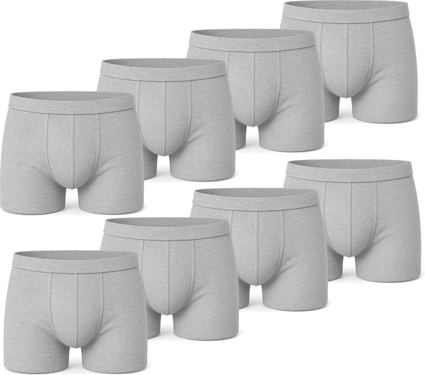 EloModa Boxershorts Herren Boxer Shorts 4er, 6er, 8er, 10er Set – Baumwolle – Schwarz (8-St) von EloModa