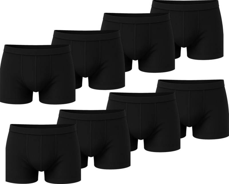 EloModa Boxershorts Herren Boxer Shorts 4er, 6er, 8er, 10er Set – Baumwolle – Schwarz (8-St) von EloModa