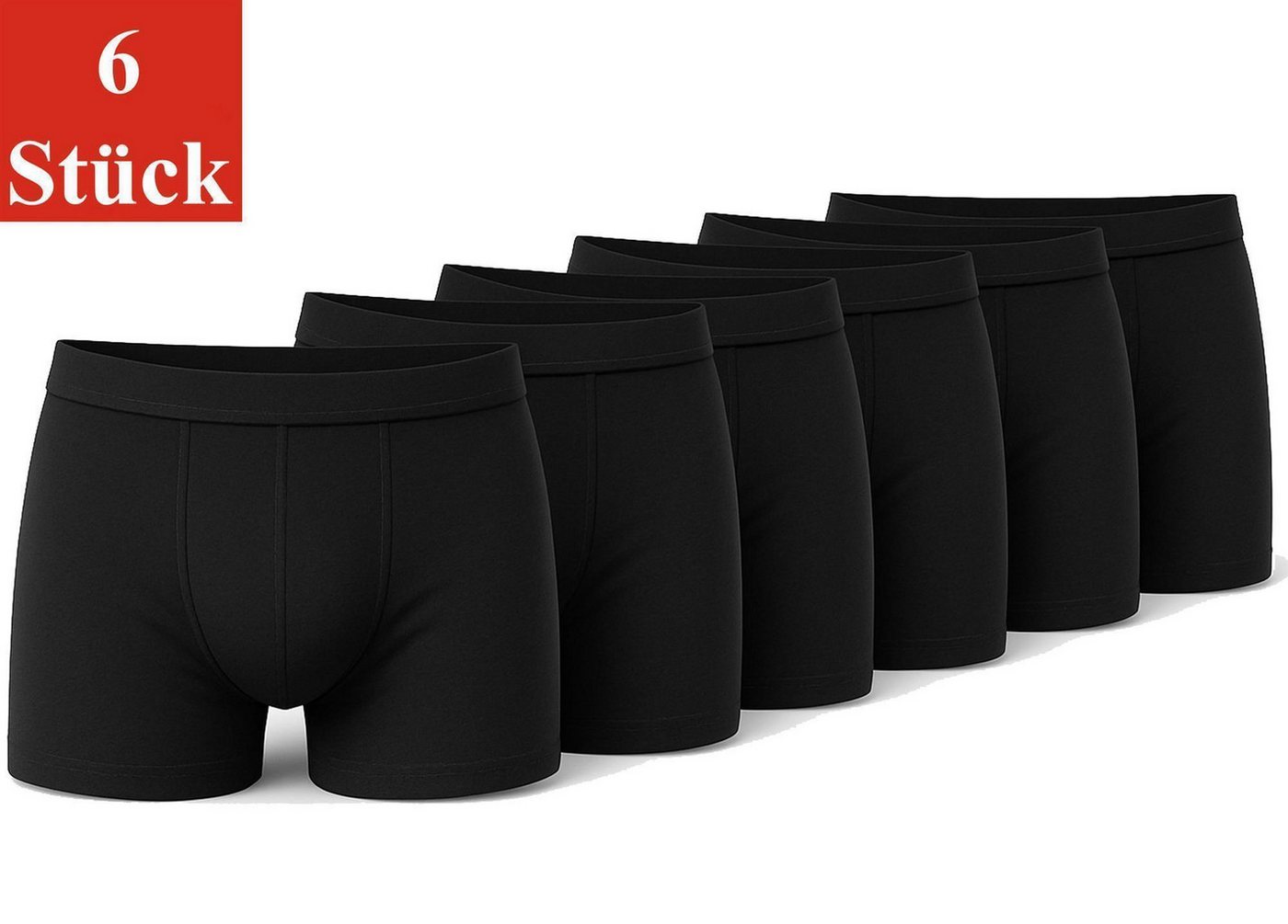EloModa Boxershorts Herren Boxershorts Retroshorts Unterwäsche Unterhosen Baumwolle, Gr. (6-St) von EloModa
