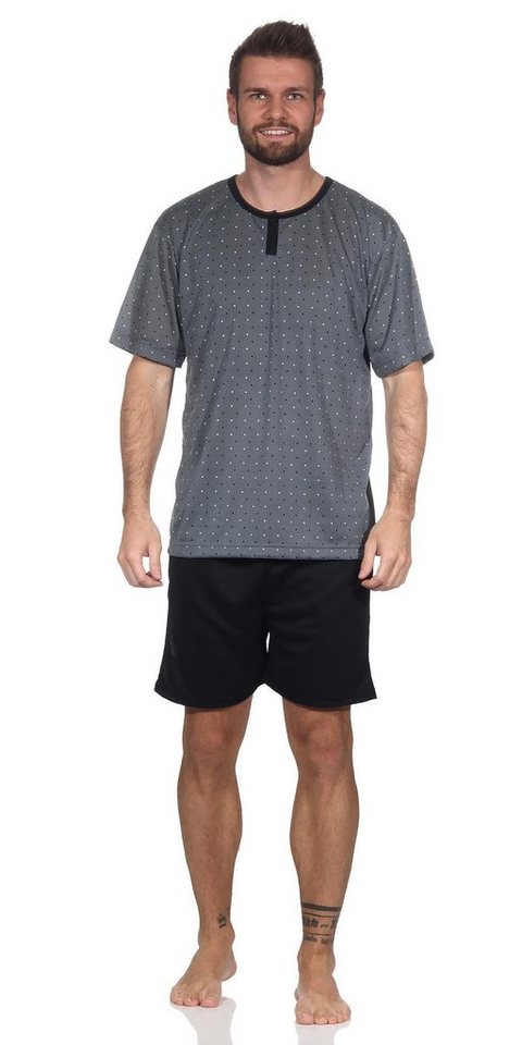 EloModa Capri-Pyjama Herren Pyjama Short und T-Shirt Schlafanzug, Gr. M L XL XXL (2 tlg) von EloModa