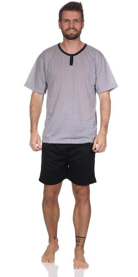 EloModa Capri-Pyjama Herren Pyjama Short und T-Shirt Schlafanzug, Gr. M L XL XXL (2 tlg) von EloModa