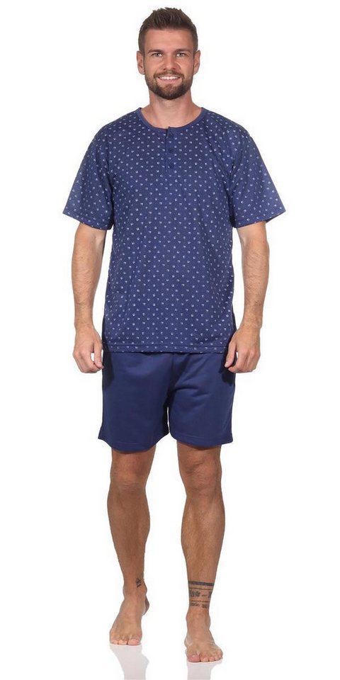 EloModa Capri-Pyjama Herren Pyjama Short und T-Shirt Schlafanzug, M L XL 2XL (2 tlg) von EloModa