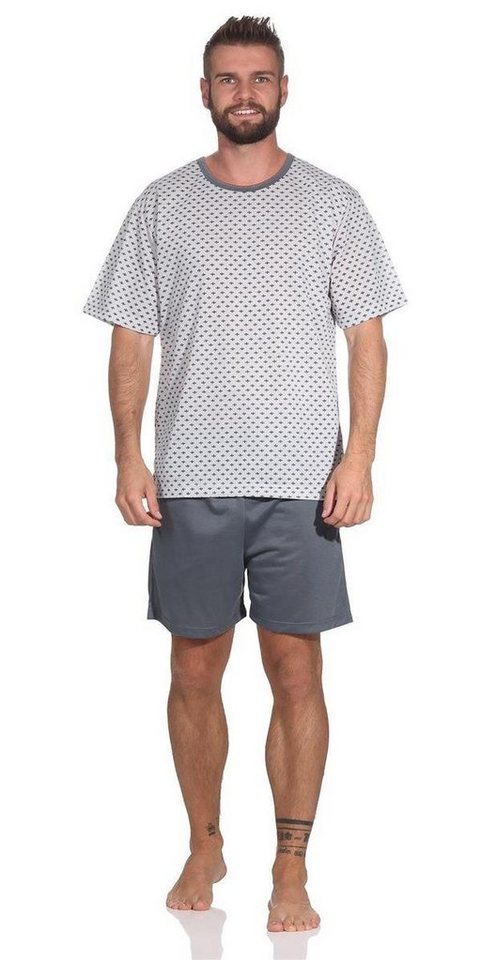 EloModa Capri-Pyjama Herren Pyjama Short und Tshirt Schlafanzug Nachthemd, M L XL 2XL (2 tlg) von EloModa