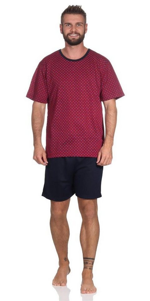 EloModa Capri-Pyjama Herren Pyjama Short und Tshirt Schlafanzug Nachthemd, M L XL 2XL (2 tlg) von EloModa