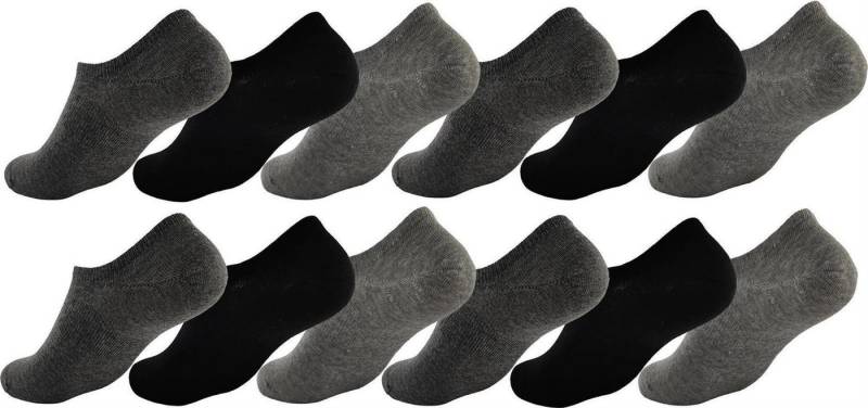 EloModa Füßlinge 12 Paar Damen Herren Füßlinge Unsichtbare Sneaker Sport Socken, 35-38 (12-Paar) von EloModa
