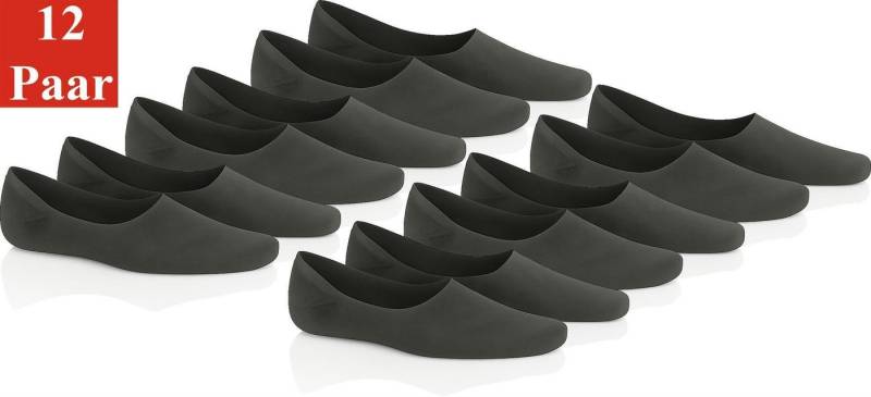 EloModa Füßlinge 12 Paar Damen & Herren Füßlinge – Unsichtbare Sneaker & Sport-Socken (12-Paar) ideal für Sneaker, Ballerinas & Sportschuhe von EloModa