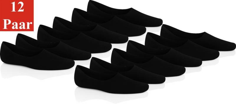 EloModa Füßlinge 12 Paar Damen & Herren Füßlinge – Unsichtbare Sneaker & Sport-Socken (12-Paar) ideal für Sneaker, Ballerinas & Sportschuhe von EloModa