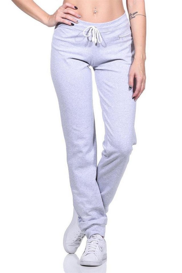 EloModa Jogginghose Damen Jogginghose lang Sport-Hose Baumwolle mit Tasche, (1-tlg) MADE IN EU von EloModa