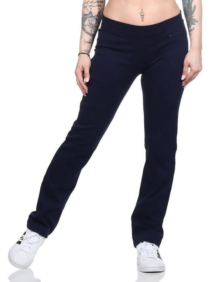 EloModa Jogginghose Damen Jogginghose lang Sport-Hose Baumwolle mit Tasche, XS S M L XL (1-tlg) von EloModa