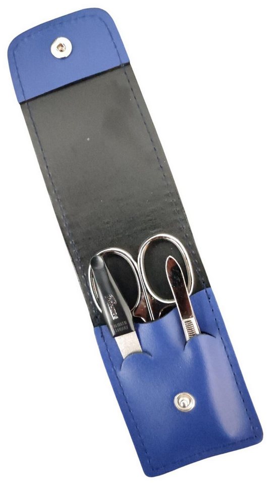 EloModa Maniküre-Etui Solingen* Maniküre Set im Lederetui – Made in Germany – Nagelschere, 3 tlg., Made in Germany von EloModa