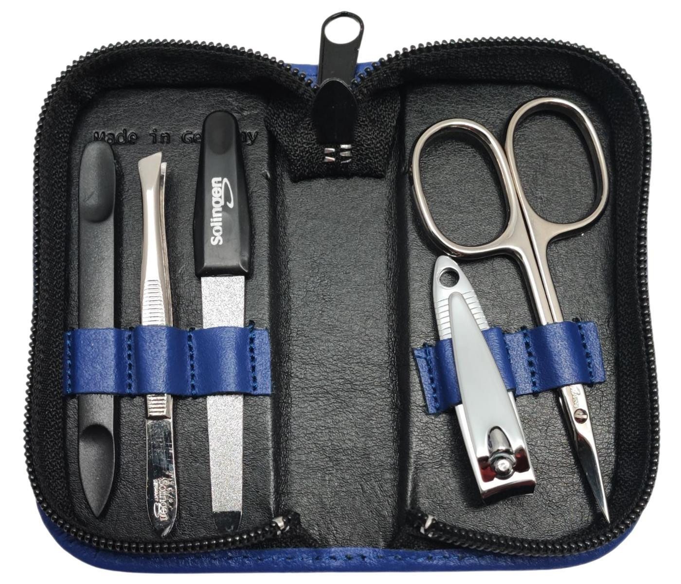 EloModa Maniküre-Etui 5-tlg Maniküre-Set aus Echtleder – Made in Germany, Solingen Instrume, 5 tlg., Made in Germany EloModa Maniküre-Etui 5-tlg Maniküre-Set aus Echtleder – Made in Germany, Solingen Instrume, 5 tlg., Made in Germany von EloModa