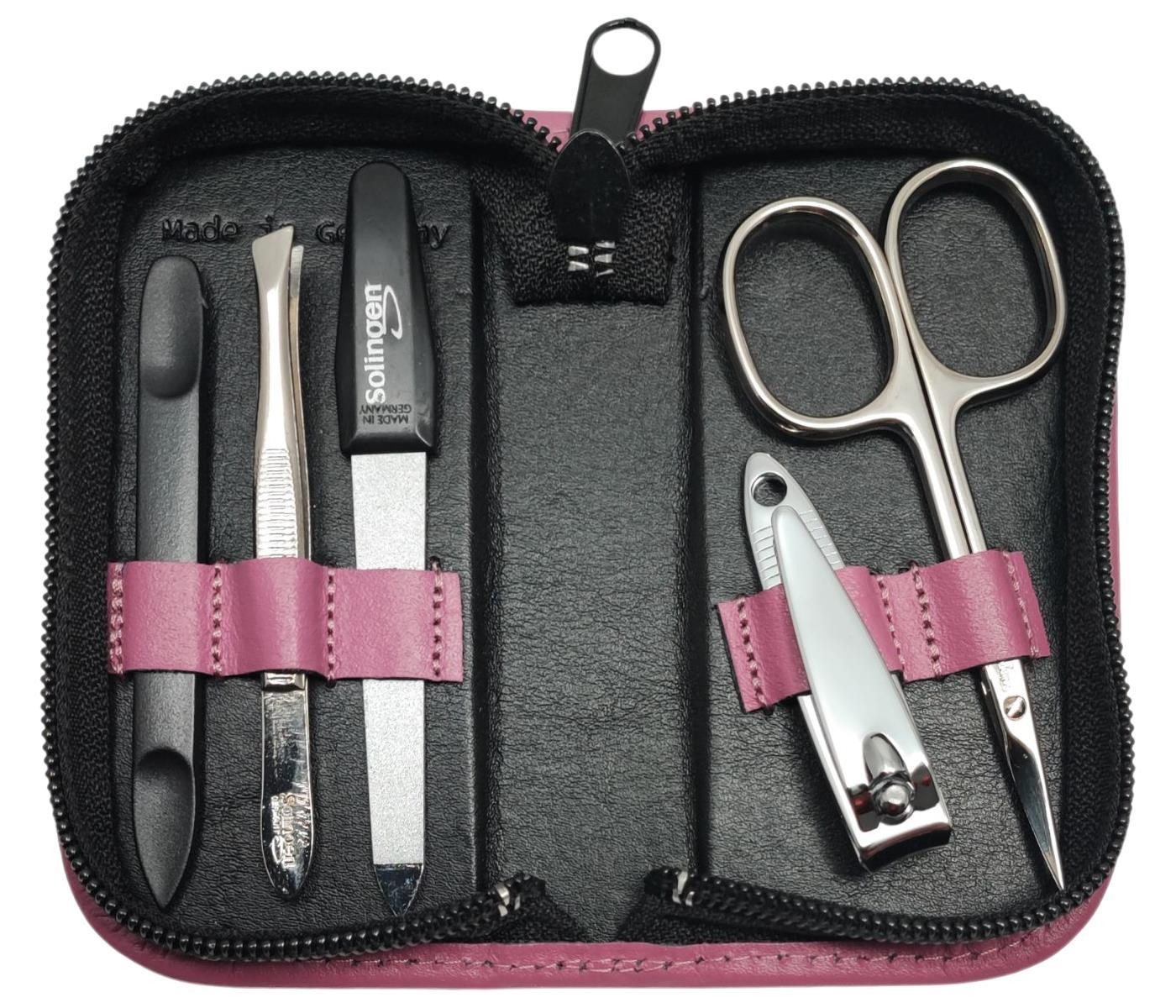 EloModa Maniküre-Etui 5-tlg Maniküre-Set aus Echtleder – Made in Germany, Solingen Instrume, 5 tlg., Made in Germany EloModa Maniküre-Etui 5-tlg Maniküre-Set aus Echtleder – Made in Germany, Solingen Instrume, 5 tlg., Made in Germany von EloModa