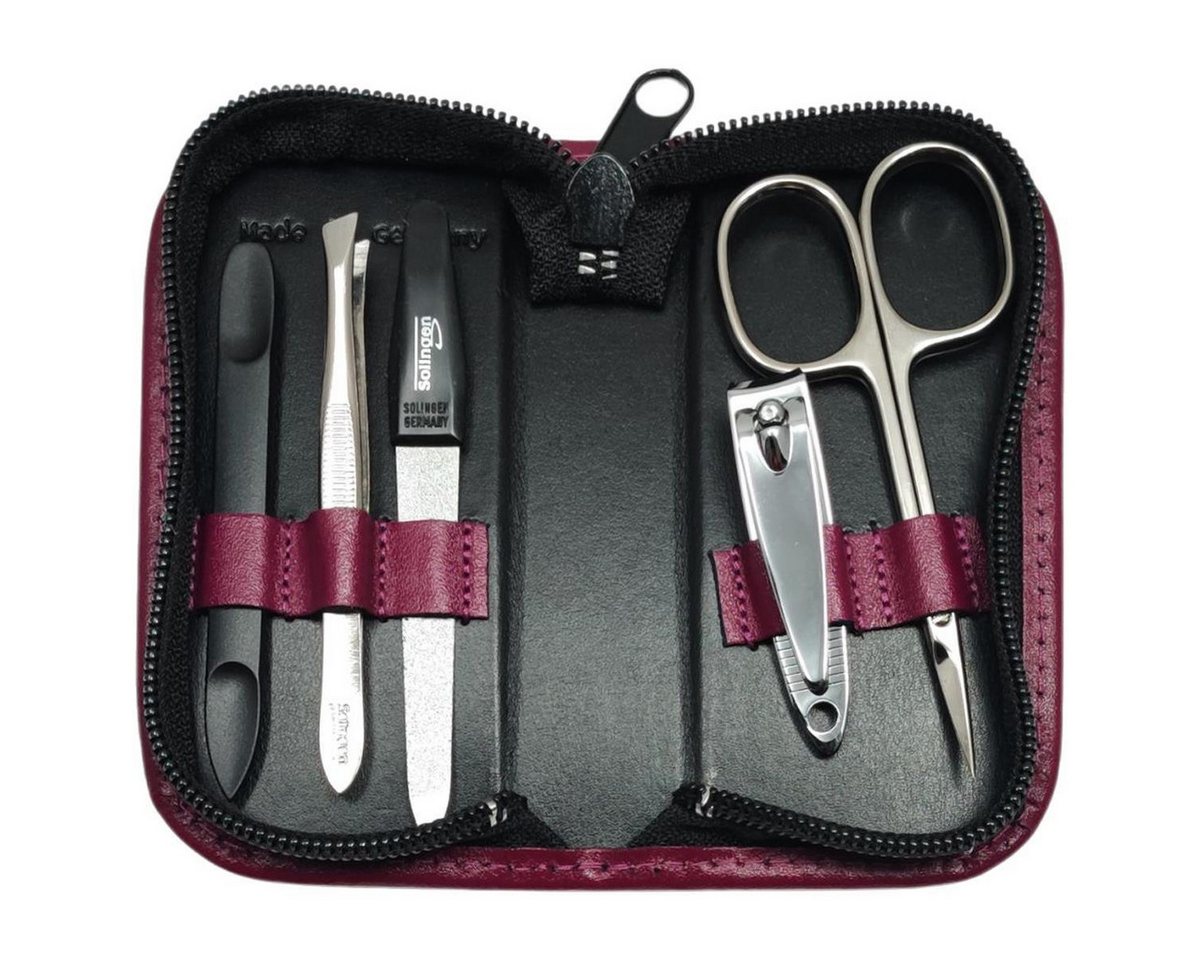 EloModa Maniküre-Etui 5-tlg Maniküre-Set aus Echtleder – Made in Germany, Solingen Instrume, 5 tlg., Made in Germany EloModa Maniküre-Etui 5-tlg Maniküre-Set aus Echtleder – Made in Germany, Solingen Instrume, 5 tlg., Made in Germany von EloModa
