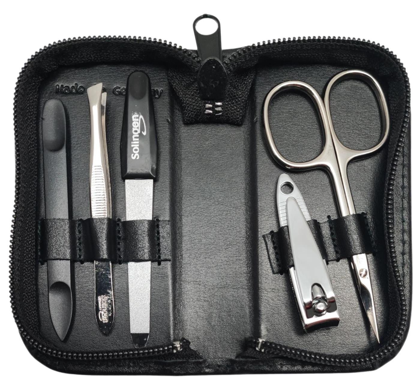EloModa Maniküre-Etui 5-tlg Maniküre-Set aus Echtleder – Made in Germany, Solingen Instrume, 5 tlg., Made in Germany EloModa Maniküre-Etui 5-tlg Maniküre-Set aus Echtleder – Made in Germany, Solingen Instrume, 5 tlg., Made in Germany von EloModa