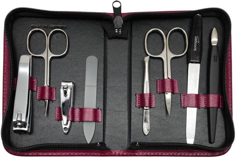 EloModa Maniküre-Etui 8-teiliges Maniküre-Set Echtleder Etui · Solingen Instrumente · Made, 8 tlg., Made in Germany von EloModa