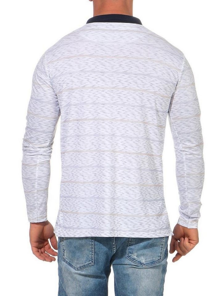 EloModa Poloshirt Herren Polo Shirt Langarm Longsleeve mit Brusttaschen, (1-tlg) von EloModa