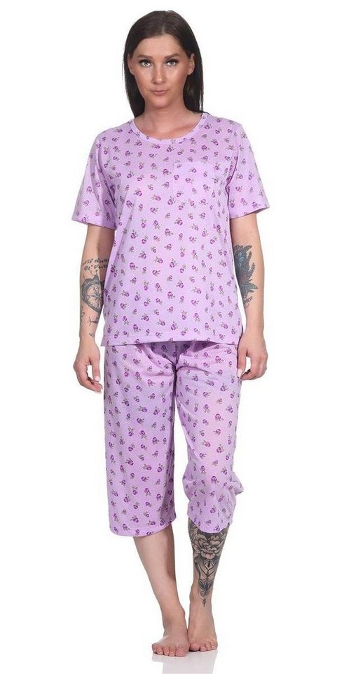 EloModa Pyjama Damen Pyjama 3/4 Hose & Shirt Schlafanzug Hausanzug Sommer, M L XL 2XL (2 tlg) von EloModa