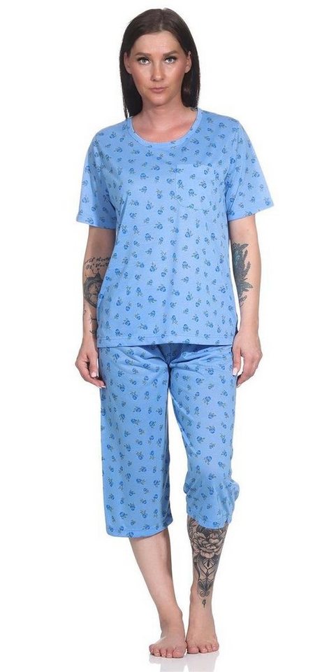 EloModa Pyjama Damen Pyjama 3/4 Hose & Shirt Schlafanzug Hausanzug Sommer, M L XL 2XL (2 tlg) von EloModa